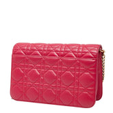 ディオール カナージュ チェーン ショルダーバッグ ピンク レザー レディース Dior 【中古】